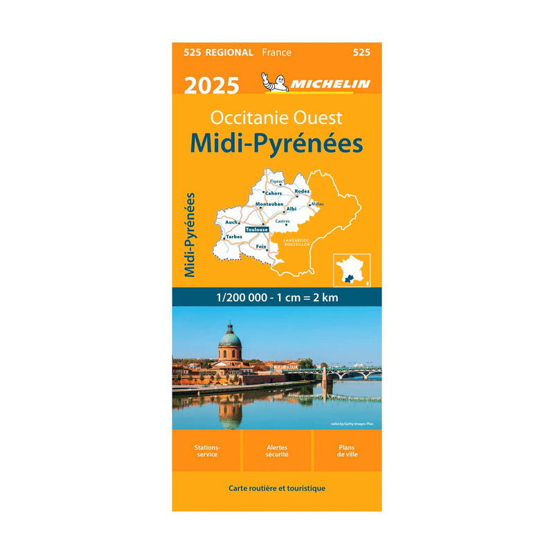 Michelin Midi-Pyrénées regional map