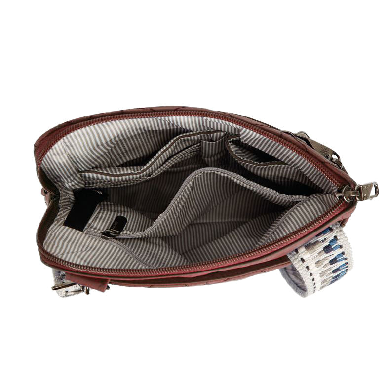 Travelon boho slim anti-theft crossbody bag