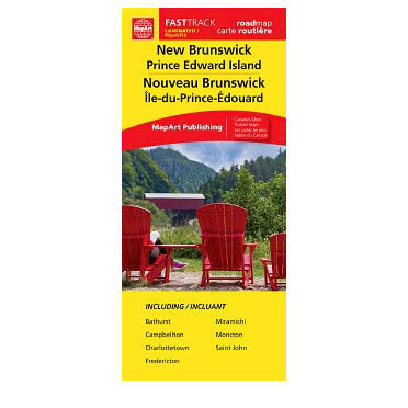 Carte New Brunswick / Île du Prince Edward MapArt