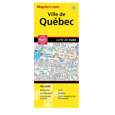 MapArt Quebec city map