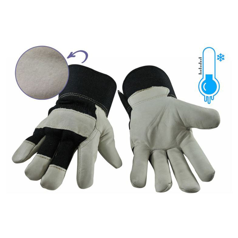 Winter cow leather glove