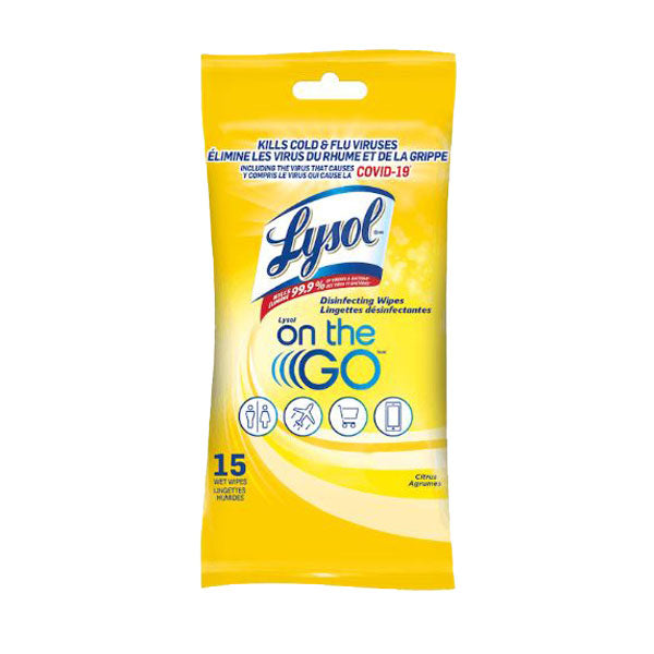 Lingettes désinfectantes Lysol