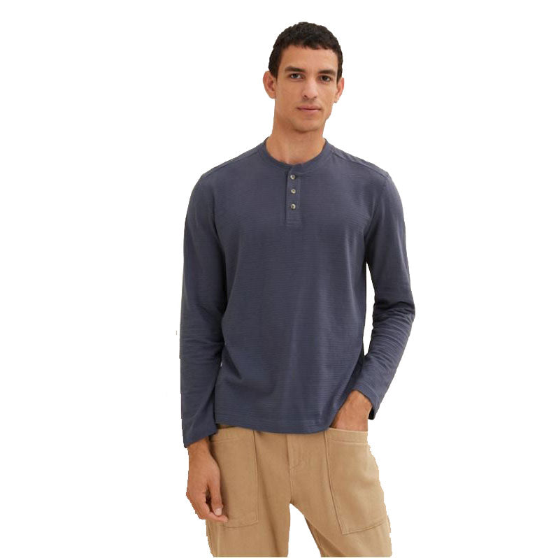 Men's Henley long sleeve sweater Tom Tailor
