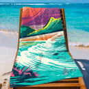 Serviette de plage en microfibre