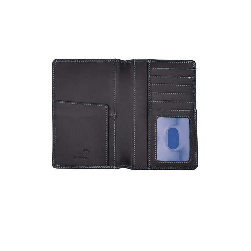 RFID leather passport holder