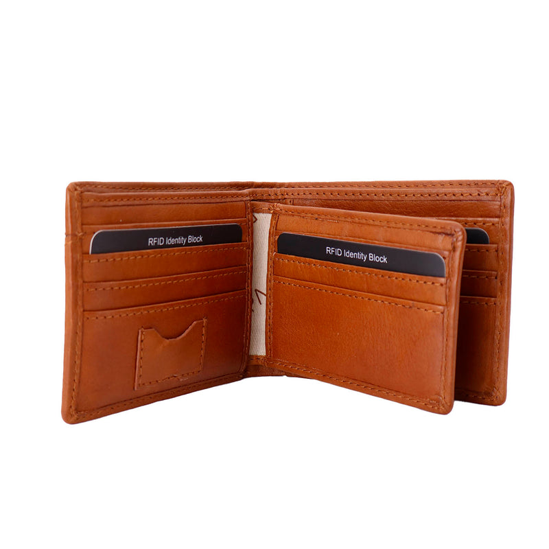 Portefeuille antivol en cuir Decker Nappa