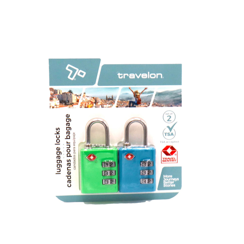 Ensemble de 2 cadenas à combinaison TSA Travelon