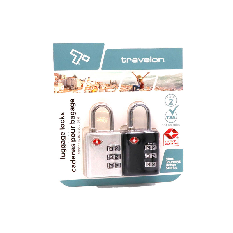 Ensemble de 2 cadenas à combinaison TSA Travelon