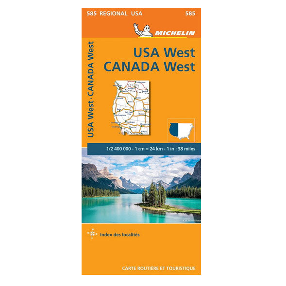 American West and Canadian West map