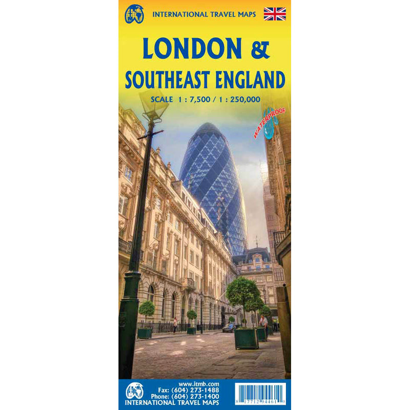 Carte de Londre et du Sud-est de l'Angleterre ITMB