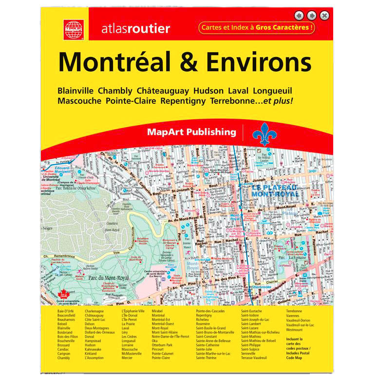 Atlas routier Montréal et ses environs