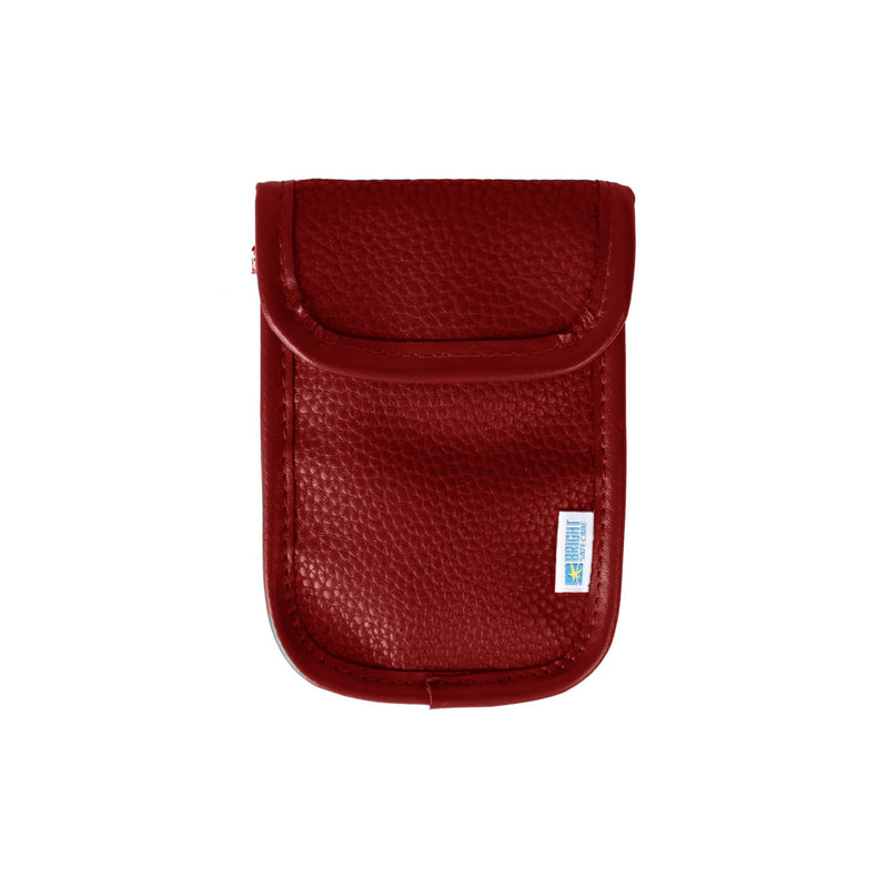 Pochette Porte-clé Zippée - Fausse Cuir PU, 10,5x7,5 Cm - Pour Clés, Pièces, Cartes SD, USB - Plusieurs Couleurs - 7