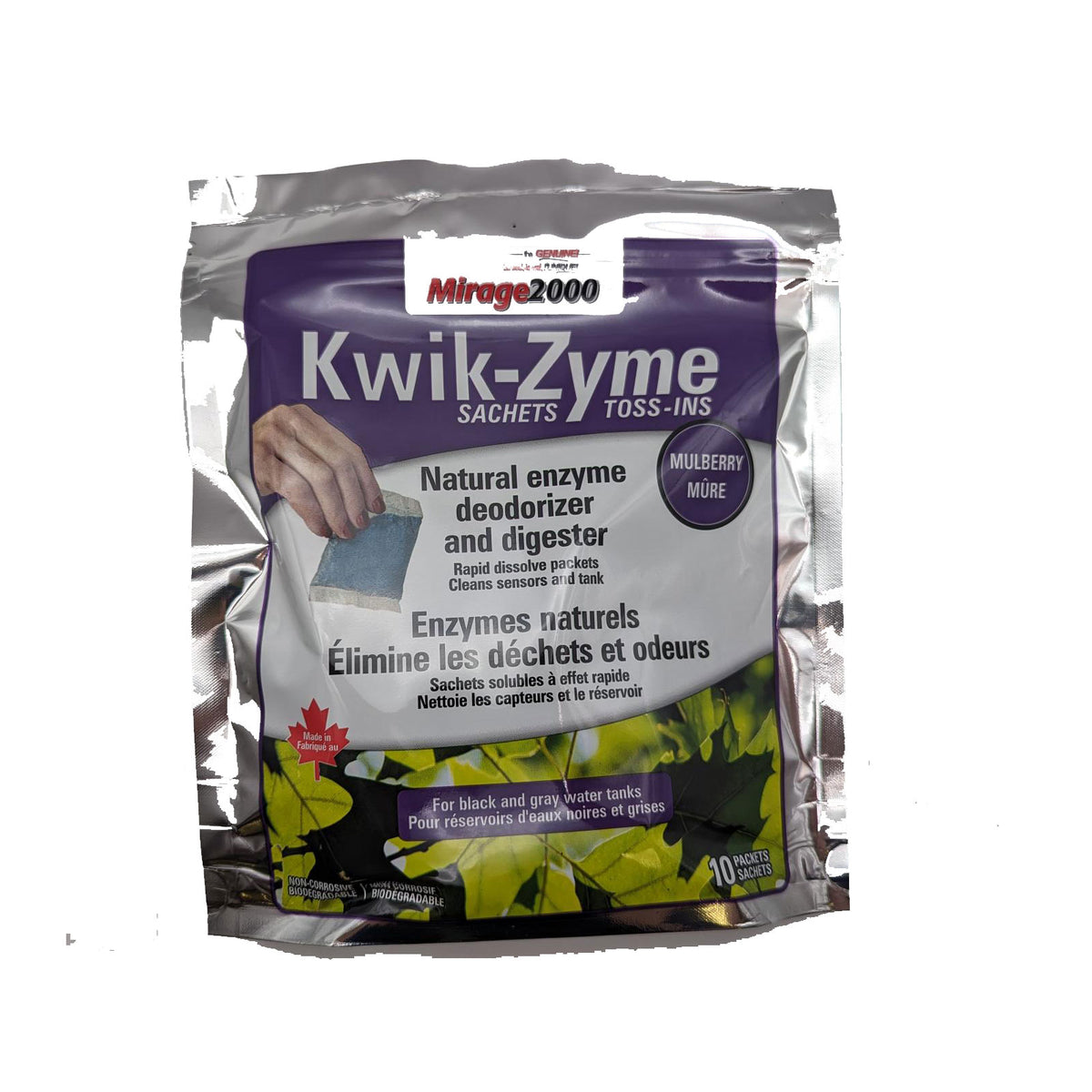 m♪♪ Ensemble de 10 sachets enzyme Kwik-Zyme mûres Mirage 2000