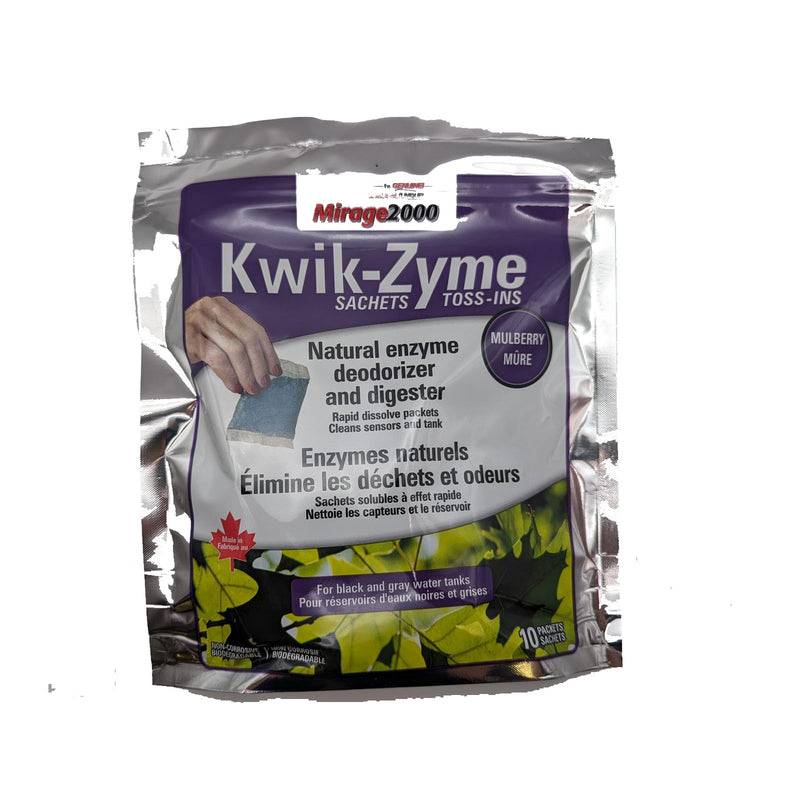 Kit of 10 packets Kwik-Zyme Toss-ins mulberry Mirage2000 - Exclusive online