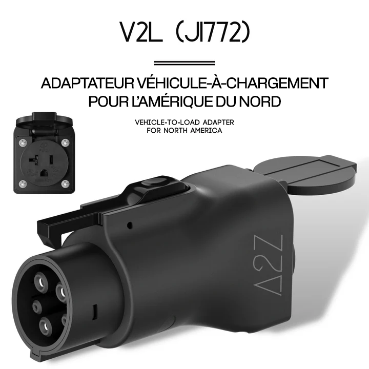 V2L (J1772) Vehicule-To-Load plug to power appliances using 16A or less from IONIQ 5/6, KIA EV6 and more A2Z - Online exclusive