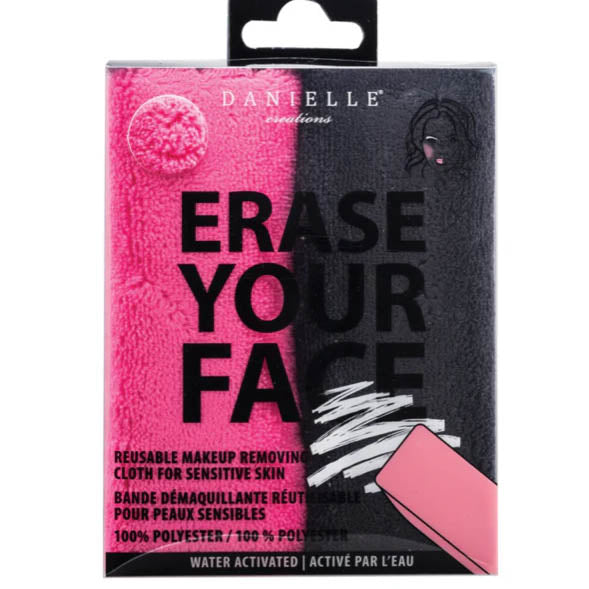 Erase your face reusable makeup removing cloth