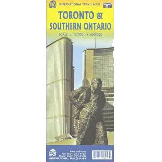 Carte de Toronto et le Sud de l'Ontario