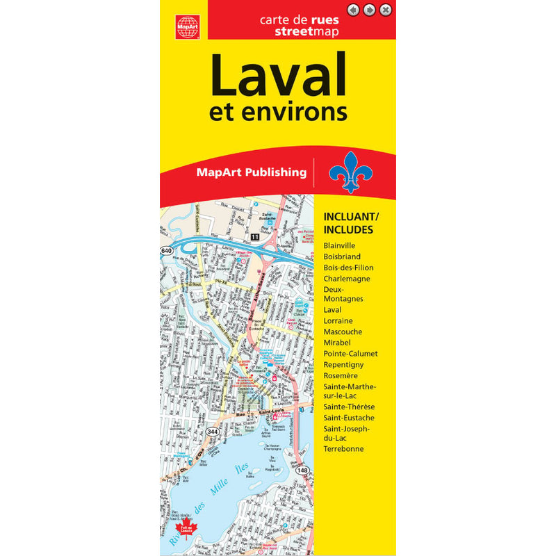 Carte Laval et environs