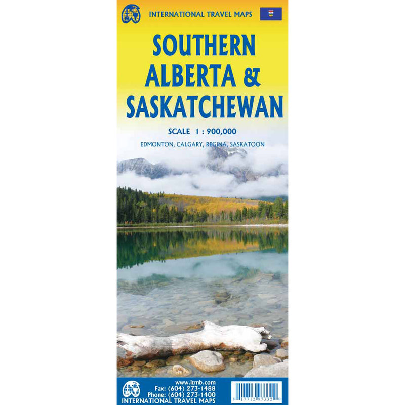 Carte sud de l’Alberta et de la Saskatchewan