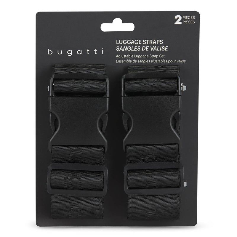 Bugatti set of 2 luggage straps