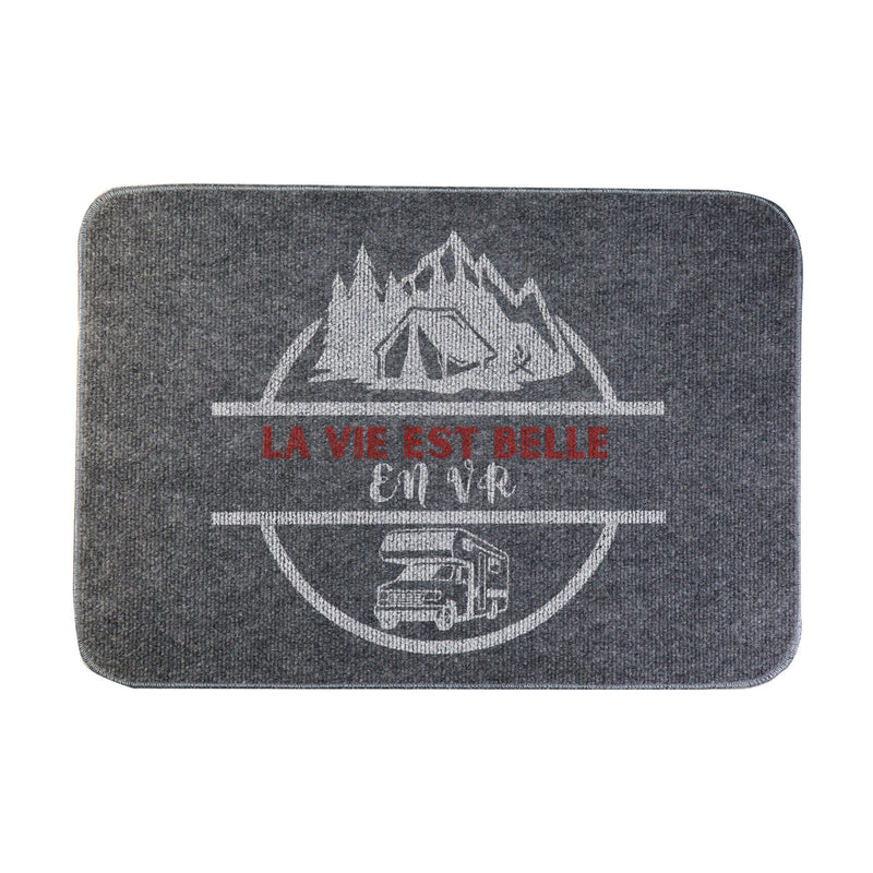 "La vie est belle en VR" indoor grey mat - Online exclusive
