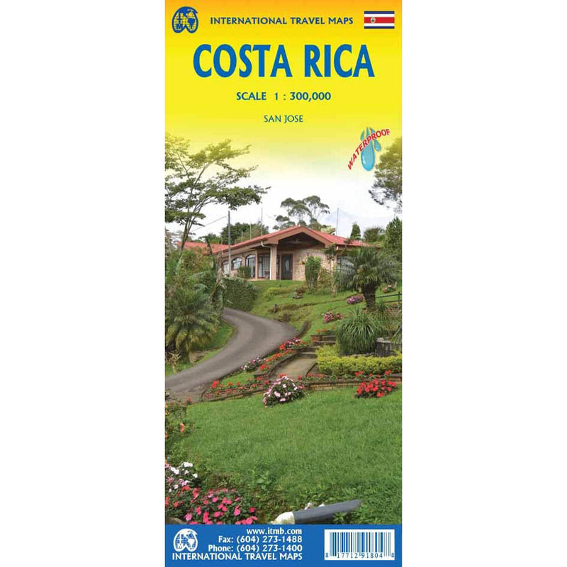 Carte du Costa Rica