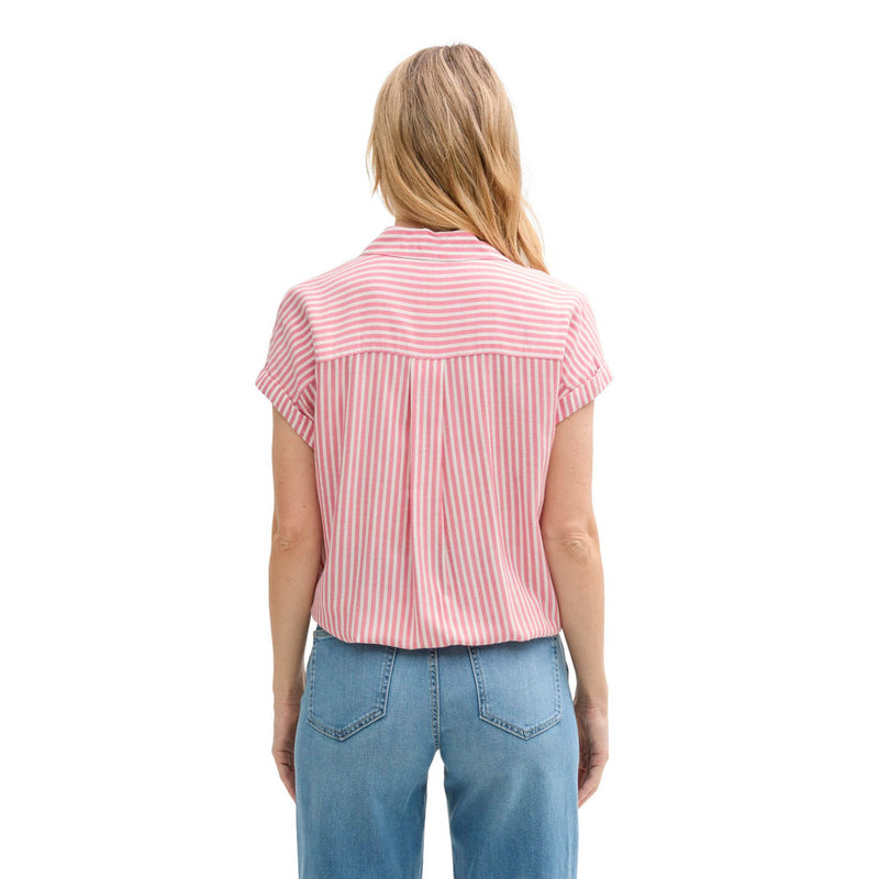Chemisier ample pour femme avec motif rayé Tom Tailor