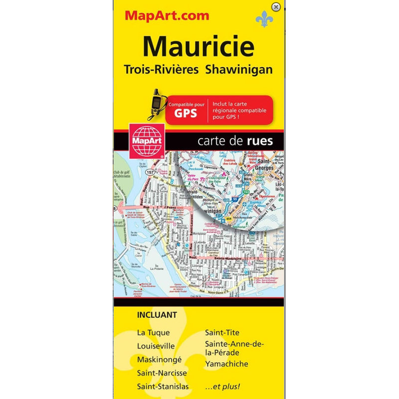Carte routière de Mauricie - Trois-Rivières - Shawinigan