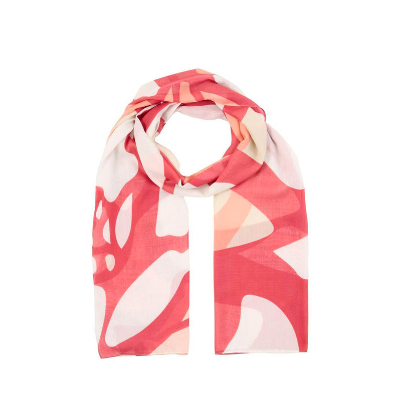 Tom Tailor red multicolor scarf
