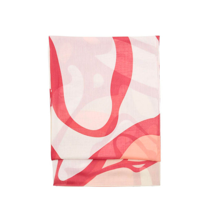 Tom Tailor red multicolor scarf