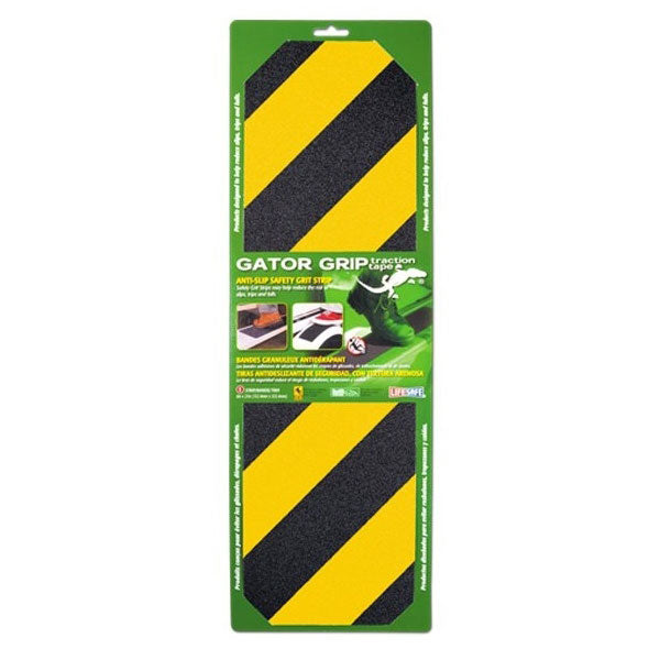 Anti-slip safety black and yellow grit strip