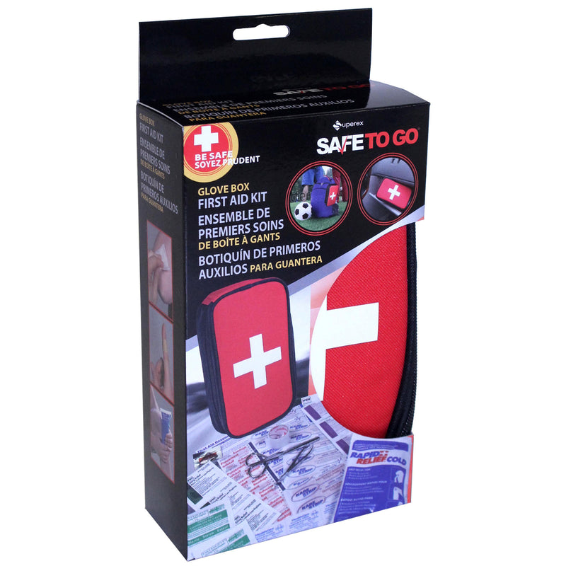 Glove box first aid kit