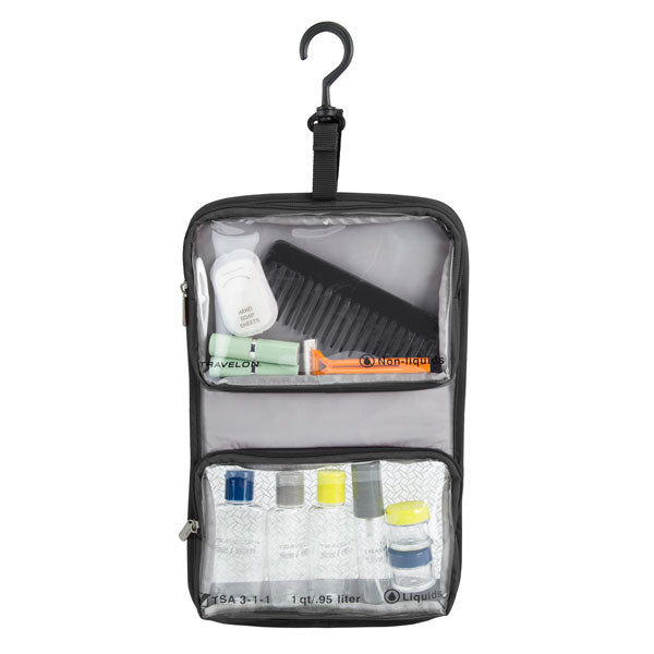 Toiletry bag with bottles