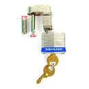 Laminated padlock for trailer coupler