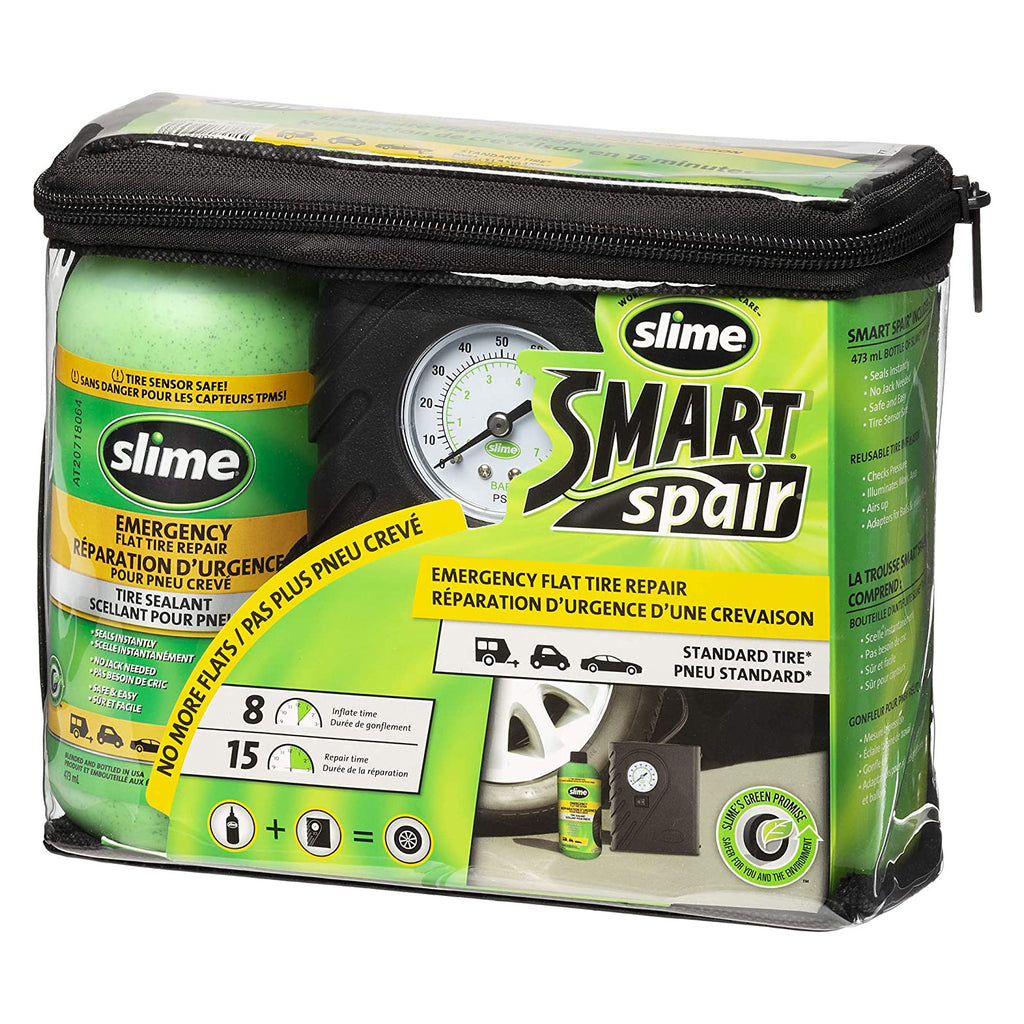 Kit de réparation pour pneus de voiture Slime Smart Repair avec
