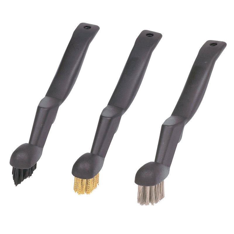 Set of 3 deluxe cleaning brushes
