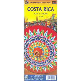 Carte du Costa Rica