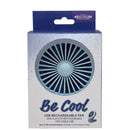 Mini ventilateur rechargeable avec lumière LED intégrée- Be Cool