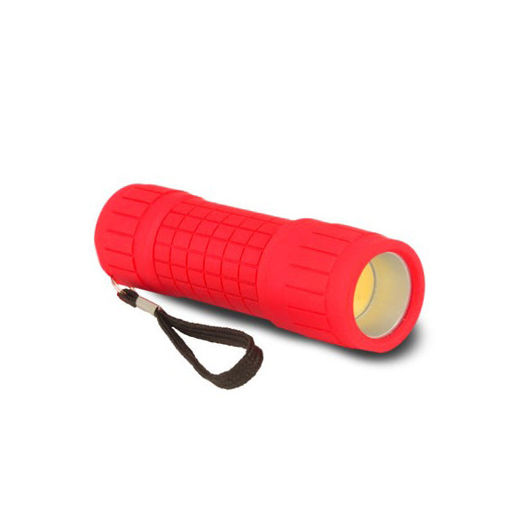 Lampe de poche COB en caoutchouc - Buzzlight