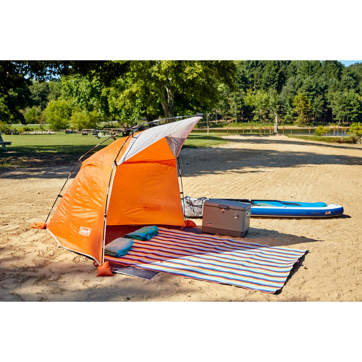 Qipi Cabane De Plage Siesta Beach - Auvent Imperméable - Portable Et Facile à Installer