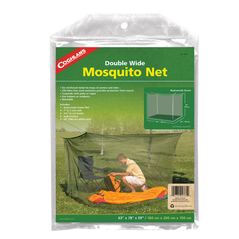 Double wide rectangular mosquito net