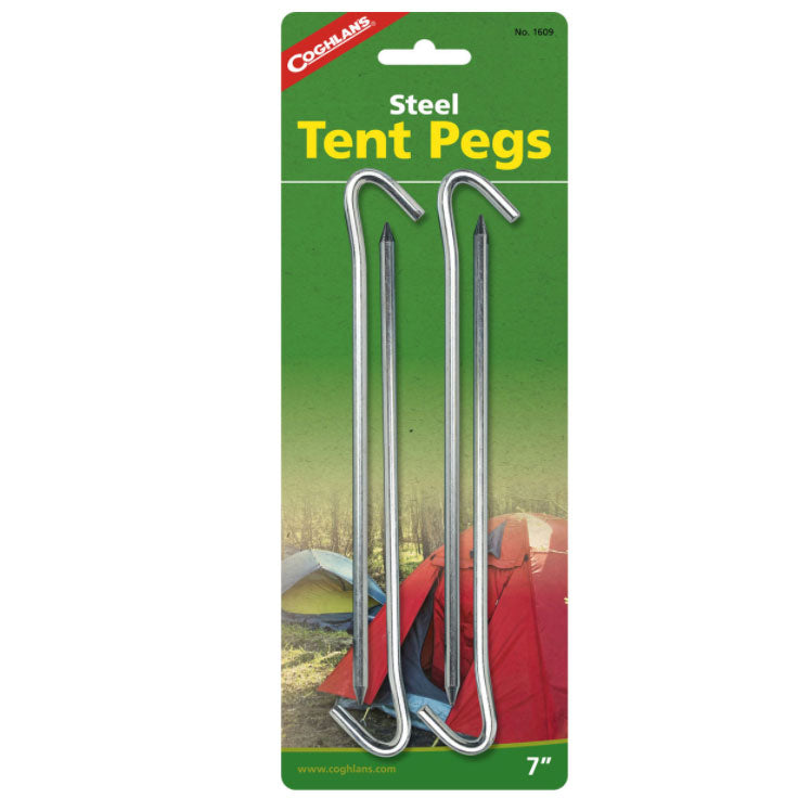 Set of 4 steel tent pegs - Online Exclusive
