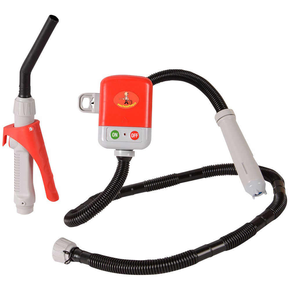 Pompe à Carburant électrique Portable - Jusqu'à 9 L/min, Sur Piles, Pour Essence, Diesel, Eau | Transfert Facile Bidons, Seaux