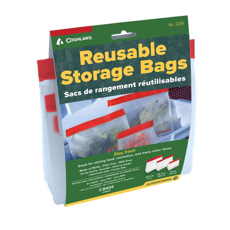 Reusable storage bags