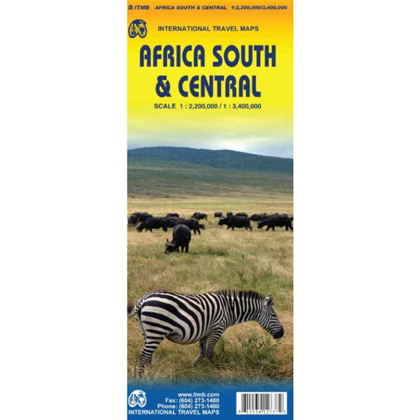 Carte de l'Afrique du Sud et centrale