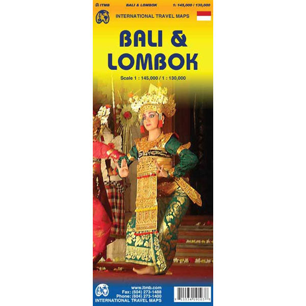 Carte de Bali et Lombok