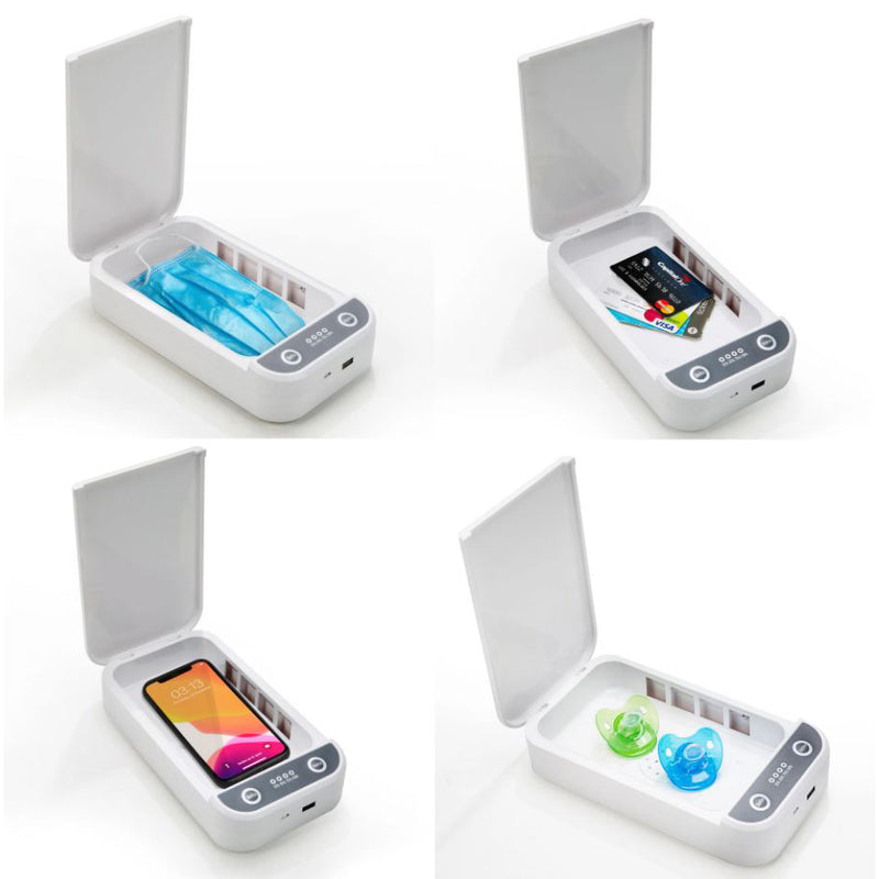 Portable UV sanitizer box