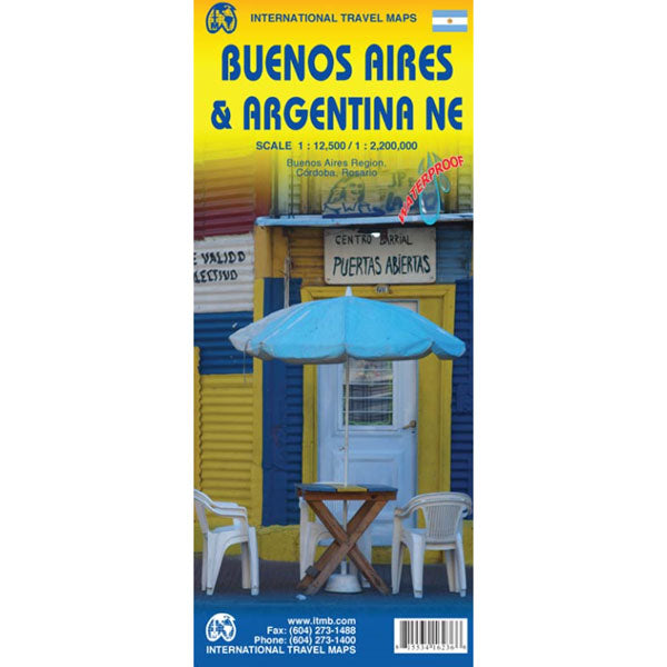 Carte de Buenos Aires et l'Argentine du Nord-Est