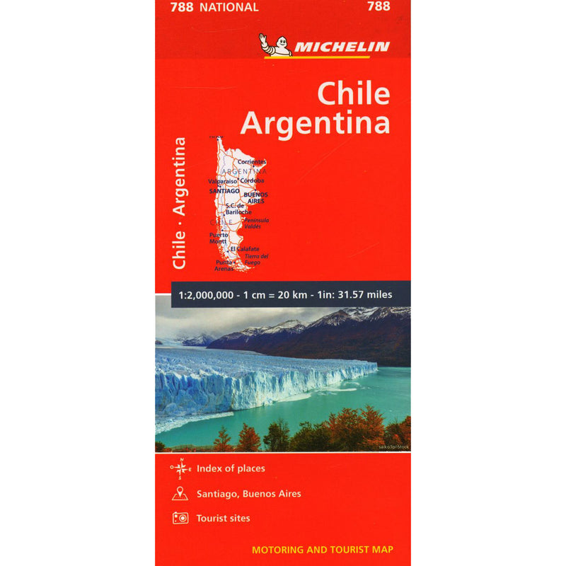 Carte de Chili Argentine
