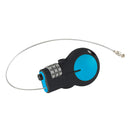 Black retractable cable lock